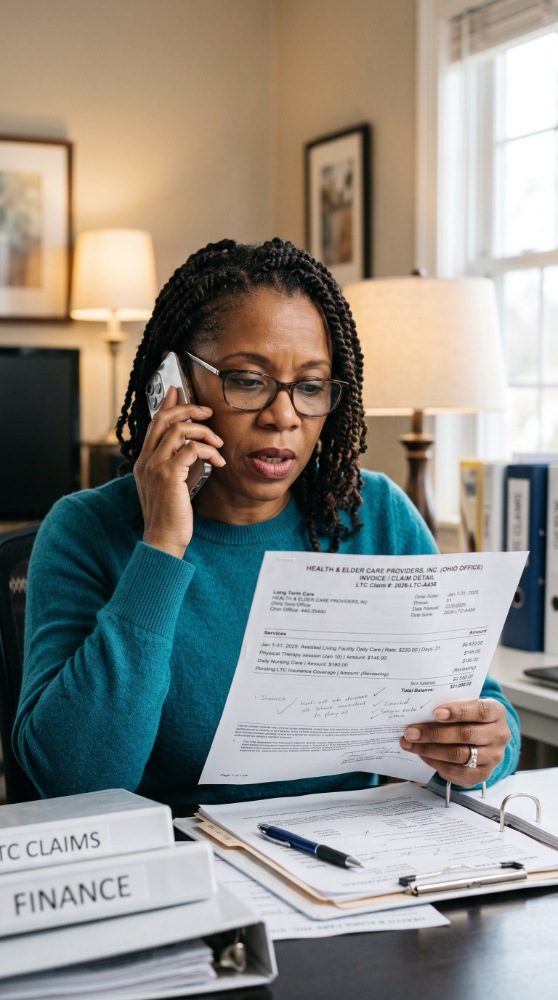 Woman calling about a claim